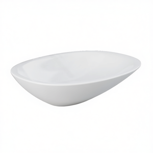 Lavabo de salle de bain en céramique blanche 38 x 54 cm pour comptoir matinal - Product Image 3
