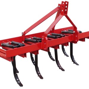 Farm <b>Cultivator</b> 4 Row Red Automatic Spring Lift For Weed Control And Soil Tilling - Product Image 1