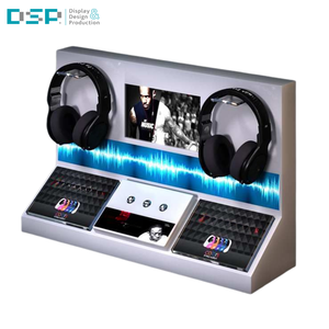 DSP Vietnam Factory Custom Counter Interactive Headphone Display Fixture <b>Headset</b> Display Solution with Push Buttons System - Product Image 6