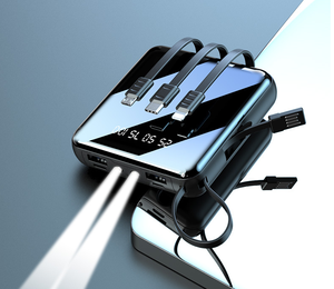 Superdunne draagbare powerbank met mobiele telefoonlader, 10000mAh powerbank - Product Image 4