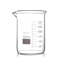 Bécher de forme basse en verre borosilicaté de 3000ml avec bec et graduations en gros