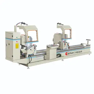 upvc window making aluminum cutting saw double head 45 and 90 degree mitre saw machine