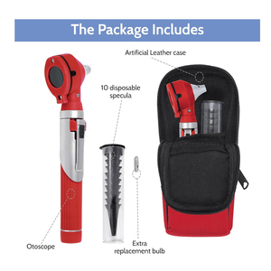 Otoscopio de Bolsillo Mini, Fuente de Alimentación Manual, Fibra Óptica, Examen Médico con LED para Examen de Oído - Product Image 3