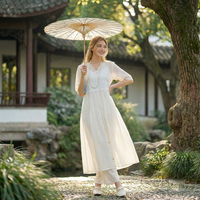 Robe d'été décontractée de style coréen, robe longue ample respirante, vêtements pour femmes