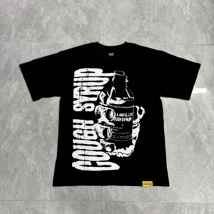A <strong>AWFUL</strong> LOT of COUGH SYRUP Top Quality Oversized Scannable Drop Shoulder Mens Short Sleeve Cotton Printed <strong>Shirts</strong> for Men - Product Image 5