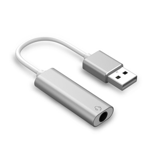Adaptateur audio USB vers 3,5 mm, <span class=keywords><strong>carte</strong></span> <span class=keywords><strong>son</strong></span> externe, USB A vers prise casque, plug and play pour <span class=keywords><strong>PC</strong></span> portable - Product Image 2