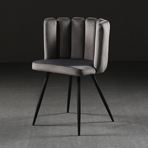 Muestra gratis comedor moderno Rosa tela azul negro verde triturado gris oro mesa de comedor copetudo rojo Navi Silla de terciopelo francés de lujo - Product Image 5
