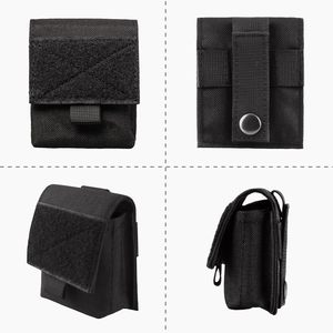 Battery Cigarette Case Tactical Cigarette Pouch <b>Molle</b> Small <b>Bag</b> Holder Lighter Slot Mini Cigar Waist Pack - Product Image 6