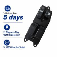 Panel Tombol Saklar Kontrol Regulator Jendela Mobil Depan RKXF Baru ABS+PA66 Hitam Pengganti OEM 84820-02111 RK-1109B1