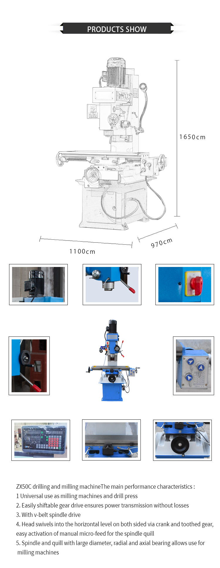 ZX 50C Small Milling Machine - Competitive Drilling Solutions