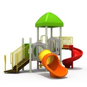 Juego de toboganes para niños de parque al aire libre de plástico y acero inoxidable modular multisección para Parque Comercial - Product Image 1