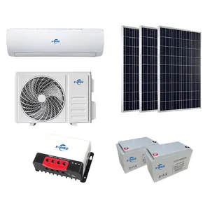 9000Btu Pure DC Split Solar Air Conditioner For Household 100% Solar Refriration System Automatic Adjustment Control Comfort