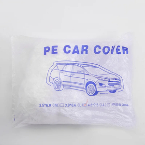 Disposable Transparent Car Clothing Cover Dustproof Rainproof Transparent <b>Paint</b> Dustproof Plastic PE Film Rainproof Car Cover - Product Image 2