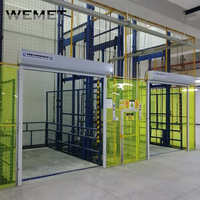 Lager Wand montage Fracht aufzüge Klein waren aufzug hydraulische Einzel Doppel führung Industrie lift