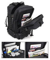 Sac à dos tactique grand format AYPPRO 56L en nylon Oxford MOLLE, sac d'assaut 3 jours antivol, en stock, faible MOQ 10 pièces, DDP USA UE