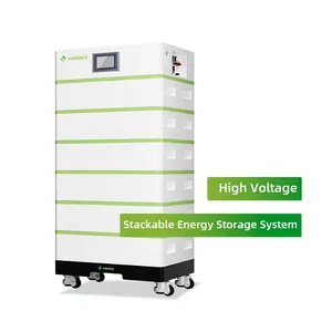 IP65 Stackable Lithium ion Battery 48v 51.2v 150V 250V HV Rechargeable Solar ESS Energy Storage Battery With BMS