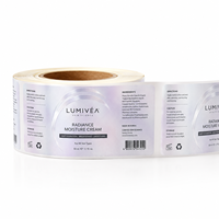 Étiquettes personnalisées de luxe 3D en relief pour pots de crème hydratante, autocollants cosmétiques imperméables, étiquettes d'emballage de bouteilles avec vernis UV sélectif