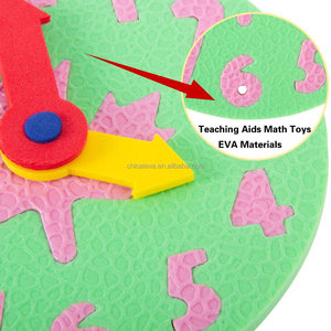 Jouets d'apprentissage pour la maternelle, blocs de mousse éducatifs, horloge décorative pour enfants - Product Image 4