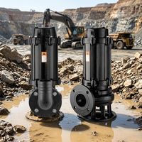 Pompe broyeuse submersible 1HP pour système d'éjection des eaux usées avec boîtier en fonte