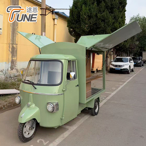 Triciclo Eléctrico de Carga de 3 Ruedas para Venta Ambulante 220V, Carrito de Comida Móvil de Acero Inoxidable - Product Image 2