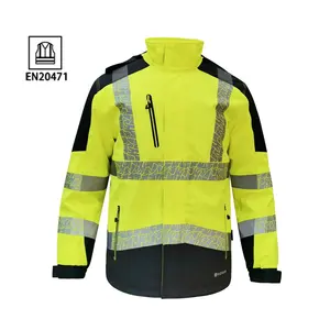 Custom mens reflective safety Work high visibility work reflective safty jackets