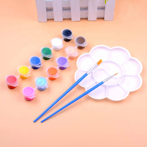 <span class=keywords><strong>Pintura</strong></span> acrílica con pincel para niños, <span class=keywords><strong>pintura</strong></span> acrílica líquida lavable no tóxica, 5ml, 6 colores - Product Image 2