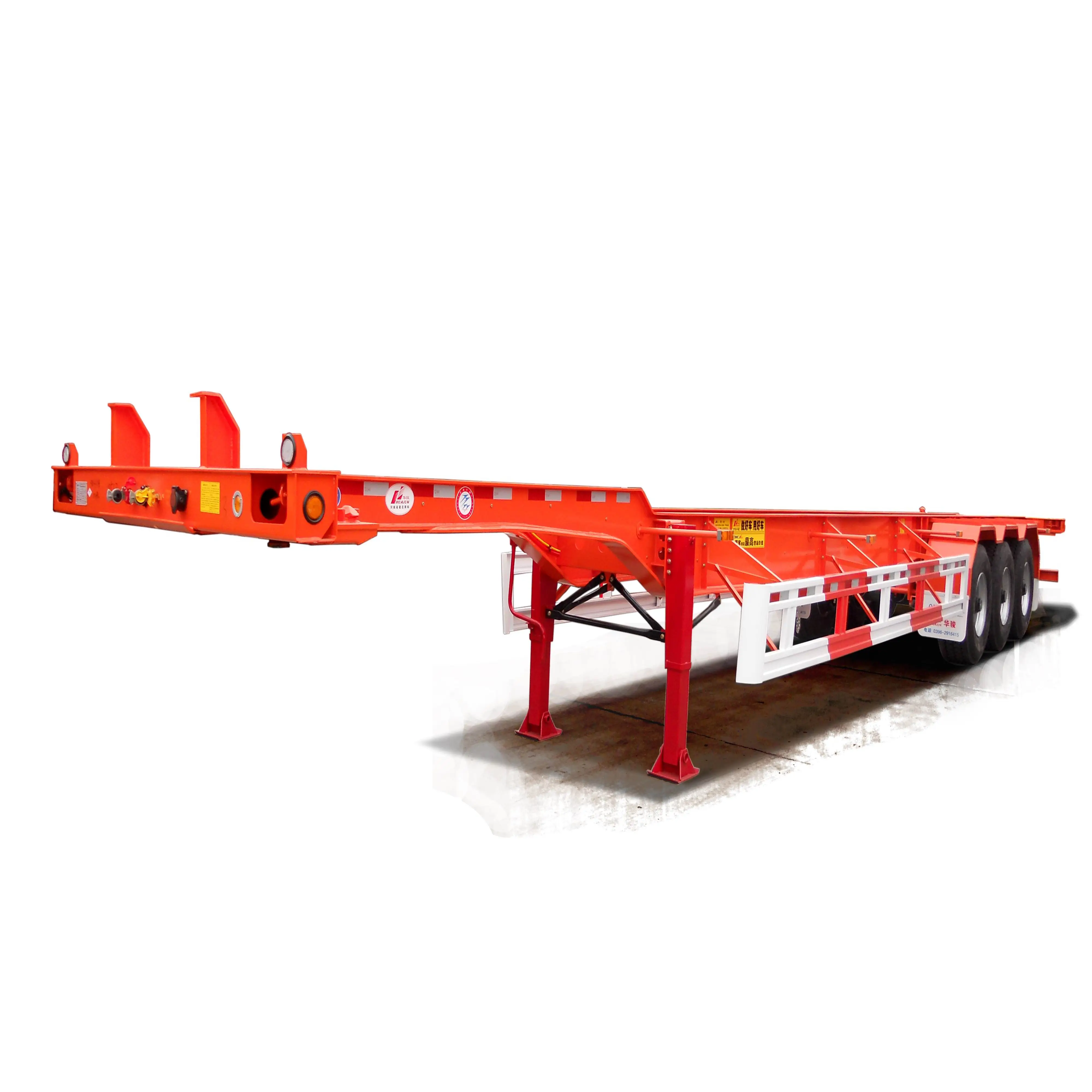 Factory Supply 20ft Om 40ft Uitschuifbare Moving Intermodal Chassis Trailer Container Semi Trailer