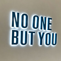 Enseigne LED personnalisée, durable, en métal, rétroéclairée, pour publicité, logo de bureau, enseigne extérieure éclairée par LED