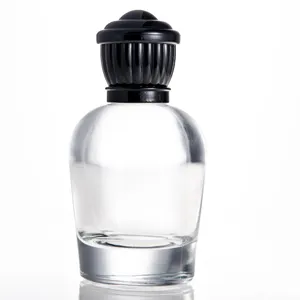 Botol Parfum Kaca Mode Silinder 60Ml, dengan Pompa Semprot Logo Disesuaikan