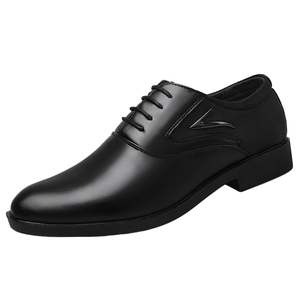 Men's Business Suit PU Shoes <b>Pointed</b> <b>Toe</b> Breathable Anti-Slippery Autumn Winter Office & Career Formal Lace-Up QS111D179 - Product Image 1