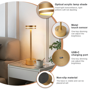 Nordic Simple Modern Metal Flexible Battery-Powered Desk <strong>Lamp</strong> <strong>Charge</strong> and Plug Dual Purpose Bedroom Ambiance <strong>Lamp</strong> - Product Image 4