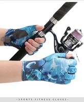 Guantes sin Dedos Ligeros y Duraderos Hechos en Fábrica, Protección UV para Hombres y Mujeres, Medios Dedos para Caza, Pesca y Senderismo