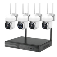 Kit de Sistema de Seguridad con Cámara CCTV Solar WiFi de 3MP, Grabador NVR de 16 Canales, Cámaras IP Inalámbricas para Exteriores con Visión Nocturna P2P