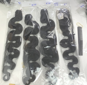 Lots de Cheveux Naturels Vietnamiens Ondulés avec Closure/Frontal, 100% Cheveux Humains, Couleur Naturelle, Longueur Personnalisée, Fournisseur en Gros - Product Image 2