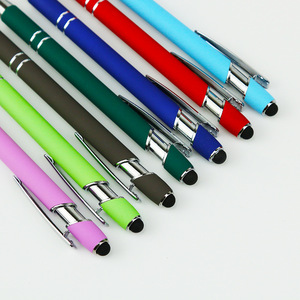 Lápiz Táctil de Goma Suave, Económico, con Logotipo Personalizado, Multifuncional, Bolígrafo Metálico Promocional - Product Image 2