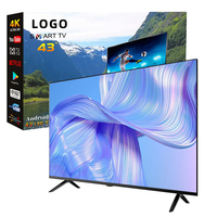 Fabricant acceptant les téléviseurs intelligents personnalisés, TV LED à écran plat de 24, 32, 55 pouces, TV Android, WiFi