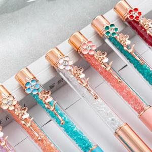 Elegante Bolígrafo de Metal Portátil con Cristales y Detalles de Diamantes - Serigrafía para Bodas, Promociones y Regalos - Product Image 2