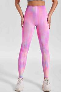 Colorful Tie Dye Aurora High Waist Butt-Lifting for Outdoor Running and Fitness <b>Women</b> Seamless Yoga <b>Leggings</b> Pants - Product Image 4