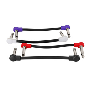 Offre Spéciale d'usine guitare électrique câble court 6.35mm pédale d'effet double courbure Mono connexion métal moulé par injection pour <span class=keywords><strong>basse</strong></span> - Product Image 2