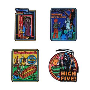 <span class=keywords><strong>Broche</strong></span> personnalisée en métal pour collection <span class=keywords><strong>de</strong></span> commémoration, badges et épingles <span class=keywords><strong>de</strong></span> revers sur le thème des châteaux et des parcs d'attractions d'animation - Product Image 5