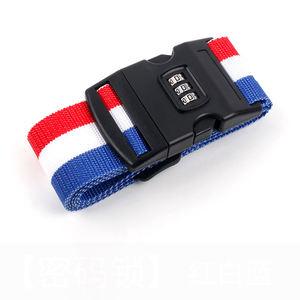 Sabuk bagasi perjalanan tali koper dapat diatur pelangi kode dengan kunci pengaman kunci aman tali sabuk 2m - Product Image 2