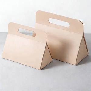 Folding Triangle <b>Gift</b> Packaging Box Velcro Closure <b>Small</b> Wedding <b>Gift</b> Triangle Box for Guests Souvenirs - Product Image 3