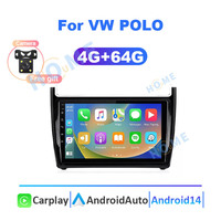 Android 14 Carplay Auto Car Radio Multimedia Player pour Volkswagen POLO Multimedia Video 2 Din Stereo Speaker Audio Head Unit