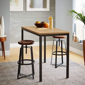 <span class=keywords><strong>Table</strong></span> longue de style industriel moderne <span class=keywords><strong>en</strong></span> <span class=keywords><strong>bois</strong></span> pour hôtel et cuisine Tables de restaurant rapide <span class=keywords><strong>Table</strong></span> de <span class=keywords><strong>bar</strong></span> et tabourets avec hauteur - Product Image 4