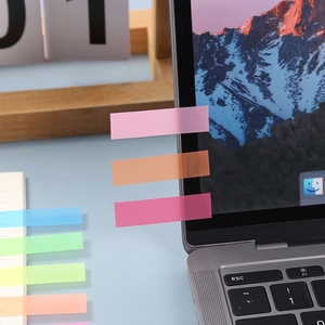 แถบดัชนีเหนียวโปร่งแสงสำหรับทำเครื่องหมายหน้ากระดาษเรืองแสงสำหรับสัตว์เลี้ยงแผ่นป้ายสติกเกอร์แบบเขียนได้สำหรับคำอธิบายประกอบ - Product Image 3