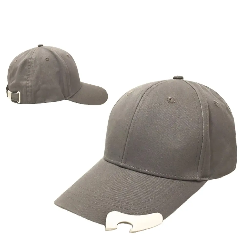 Personalizzato pianura e ricamo 6 pannello apribottiglie berretti da baseball