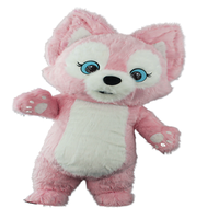 Costume gonflable de mascotte d'ours de Cosplay pour adultes personnalisé dessin animé de chien et de renard d'Halloween pour l'usage de partie de terrain de jeu d'enfants