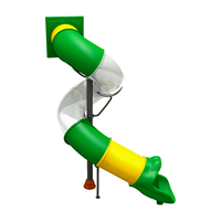Tube en plastique en spirale personnalisé de glissière d'enfants pour l'aire de jeu d'intérieur