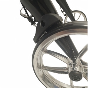 Deambulatore in Fibra di Carbonio Ultra Leggero MZU, Ausilio per la Riabilitazione Specifico per Anziani, Carrello Pieghevole con Ruote - Product Image 3