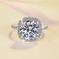 Cadeau d'anniversaire, bague en moissanite certifiée GRA, diamant rond 3&5&10CT, VVs1, argent sterling 925, pour femme, pour mariage, fiançailles